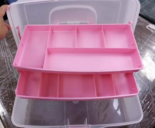 Caja Organizadora De Plástico 2 Niveles