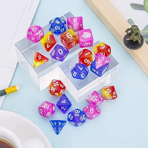 Juegos De Dados Ciaraq Dnd: 20 X 7 Dados Poliédricos (140 Y