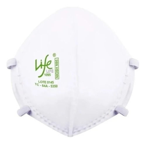 Respirador, Mascarillas, Tapabocas Life N95, Por 10 Unidades Color Blanco