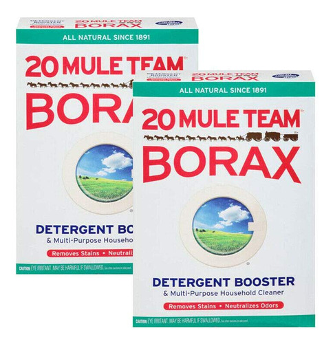 20 Mule Team Borax Natural Laundry Booster 65 Onzas Paquete 