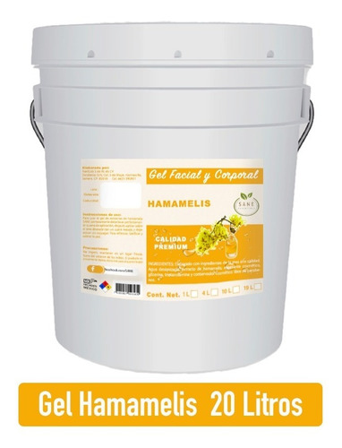 Gel De Hamamelis Hidratante 19 Kilos Sane Piel Grasa