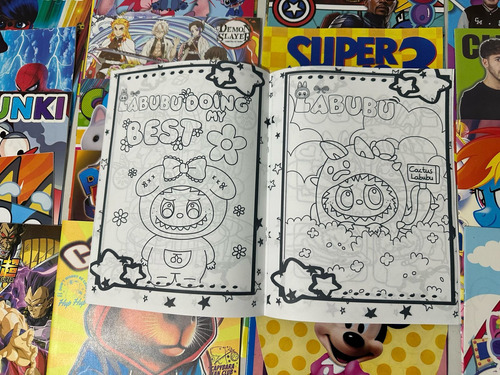 12 Libros Para Colorear E Iluminar Surtidos Con Crayones
