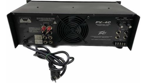 Potencia Peavey Pv4-c 200w 110w Made In Usa Novo Mostruario