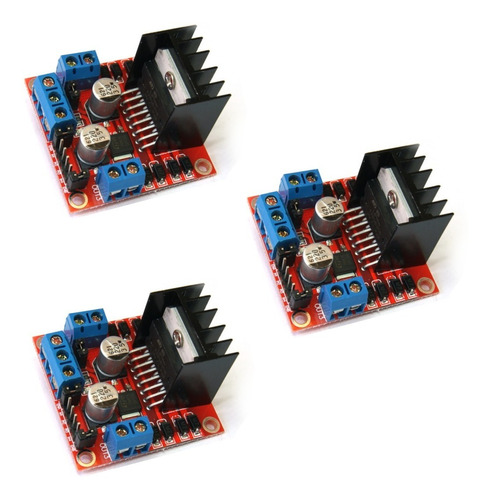 Paquete Driver Motor Puente H L298n Compatible Arduino