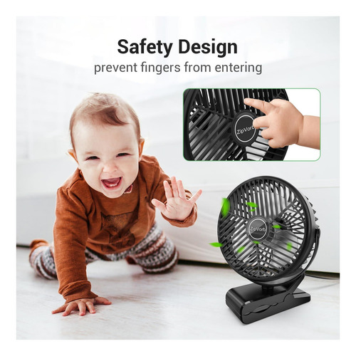 Ventilador De Escritorio Con Clamp De Zipvorb, Ventilador De