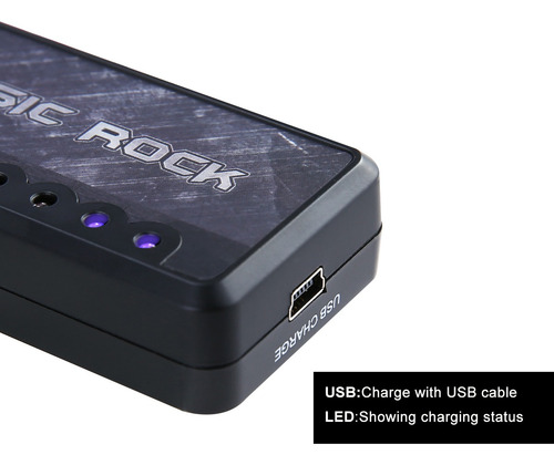 Imagen 7 de 10 de Amplificador De Audio Con Efecto Rock Jack Con Audífonos R