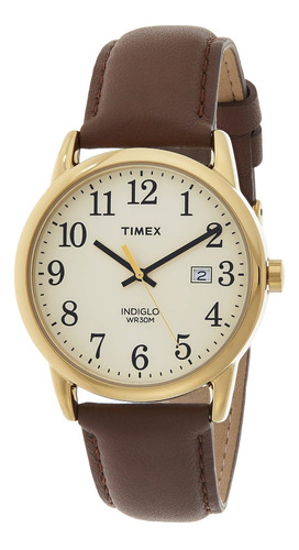 Correa De Cuero Con Lector De Timex Para Hombres De Timex De