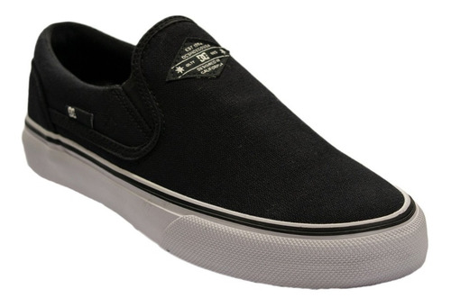 Zapatilla Dc Trase Slip On Tx Black/white Hombre Envio