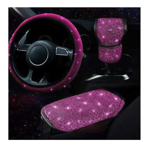 Funda De Volante De Coche Para Mujer, Juego Interior De