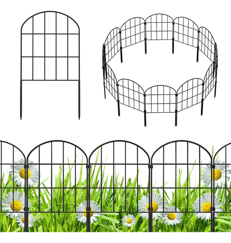 Valla De Jardn Decorativa Sin Cerco De Excavacin 12 Paquete,