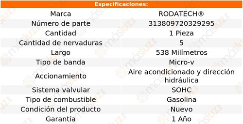 1- Banda Accesorios A/a Y D/h Sebring L4 2.4l 01/05 Rodatech
