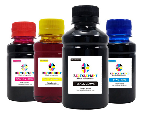 Refil Tinta Compatível Epson L3150 L3110 L395 L375 L365 L355