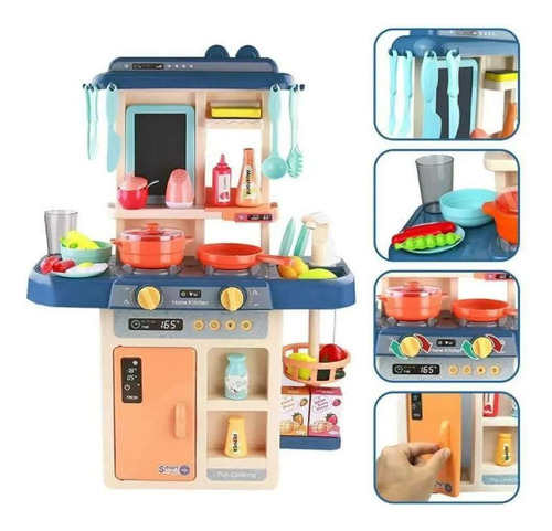 Cocina De Juguete Para Niños Con 42 Accesorios Sonido/ Luces