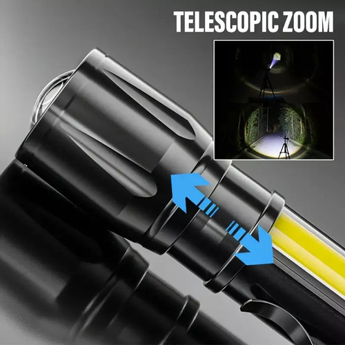 Lampara Recargable Lampara Tactica Linterna Luz Premium