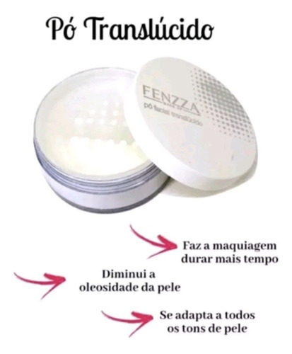 Base de maquiagem em pó Fenzza Fenzza Translúcido pó Translucido - 15g
