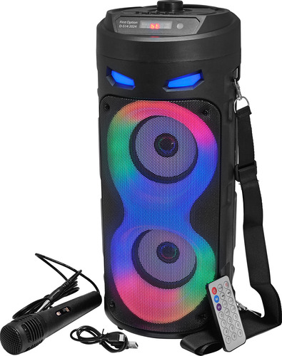 Caixa De Som Ds14 Bluetooth Usb E Microfone Preta