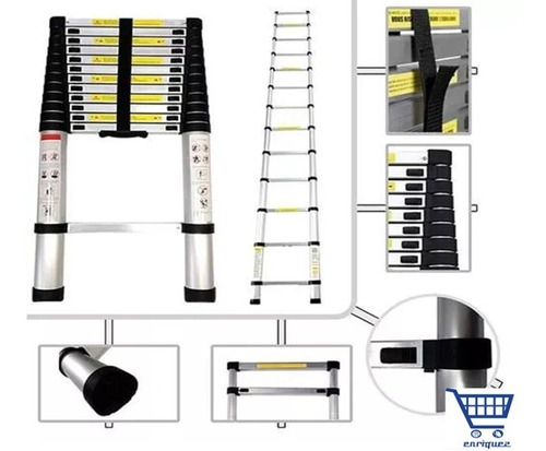 Escalera Telescopica 3.8 Mts Aluminio Century 