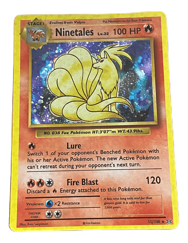 Juego De Carta Pokemon Holográfica Alternativa Ninetales