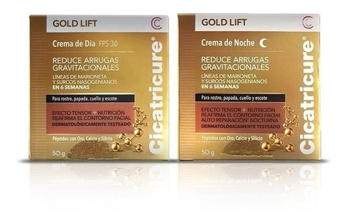 Cicatricure Gold Lift Crema Antiage Combo Dia + Noche X50gr