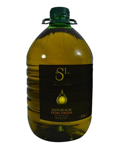 Aceite Oliva Sol De Limarí, 0,2% Acidez, Premium Blend, 5lt.