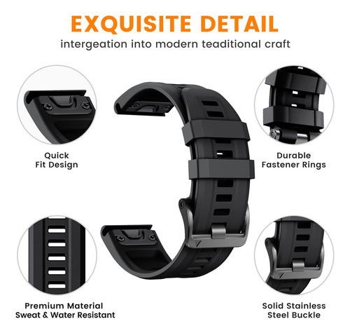 Bands For Garmin Fenix 7 7x Quick Fit Replacement Band For
