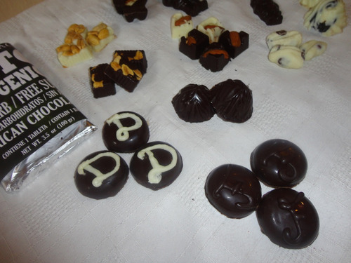1/4 Bombones Chocolate Premium Cacao Stevia Keto Cetogenico