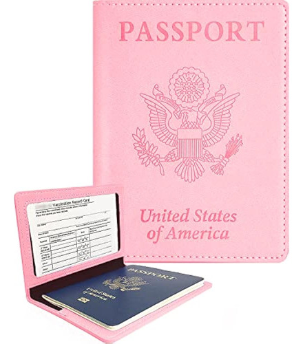 Pasaporte Con Ranura Para Tarjeta De Vacunas, Pasaporte Y Ta