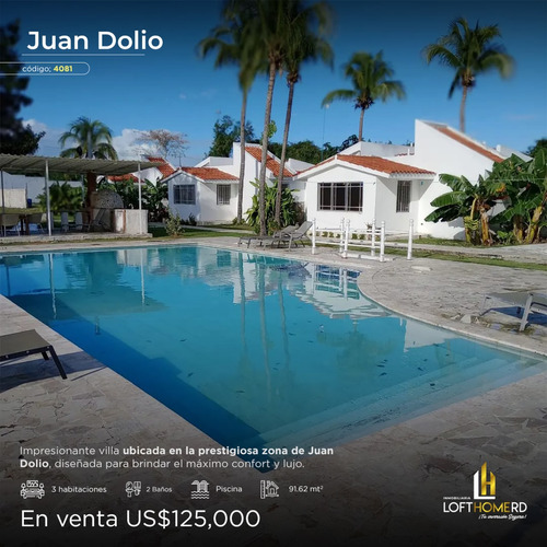 Vendo Villa Cerca De La Playa De Juan Dolio 