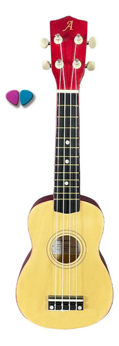 Ukulele Soprano Versátil Bom Barato Uks01 Nt C Palhetas