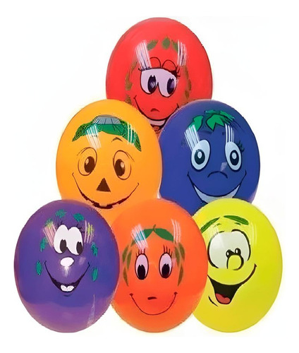 Pelota De Goma Infantil Inflables Perfumadas Y Con Emoticon