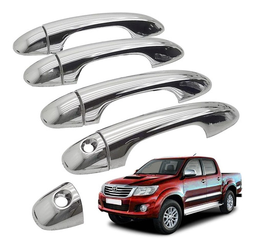 Capa Aplique Maçaneta Cromada Hilux Sr Srv Sw4 2005 A 2015