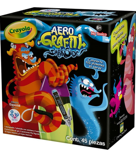 Aerógrafo De Crayola Aerografiti Dark Side Edición Especial 