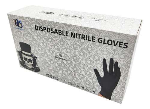 Imagen 5 de 5 de Guantes De Barbero Aseo Cocina Nitrilo Desechables 100 Pcs