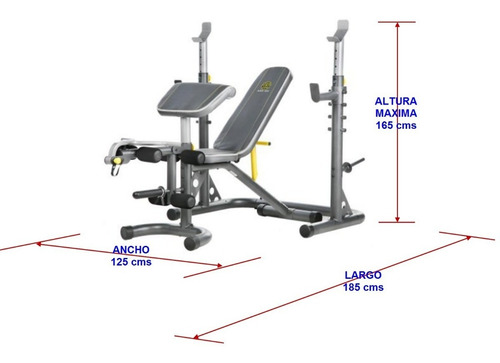 Imagen 4 de 10 de Oferta! Banco Rack Gold's Gym Gimnasio Multifuncional Xrs 20