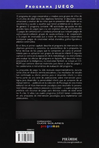 Programa Juego. Juegos Cooperativos Y Creativos Para Grupos
