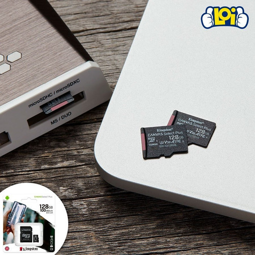 Imagen 5 de 5 de Tarjeta de memoria Kingston SDCS2SP Canvas Select Plus con adaptador SD 128GB