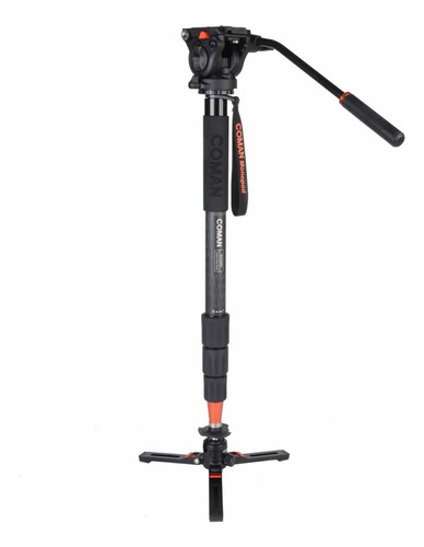Monopie Coman Dx428cq5s Fibra De Carbon Cabezal Fluido 183cm