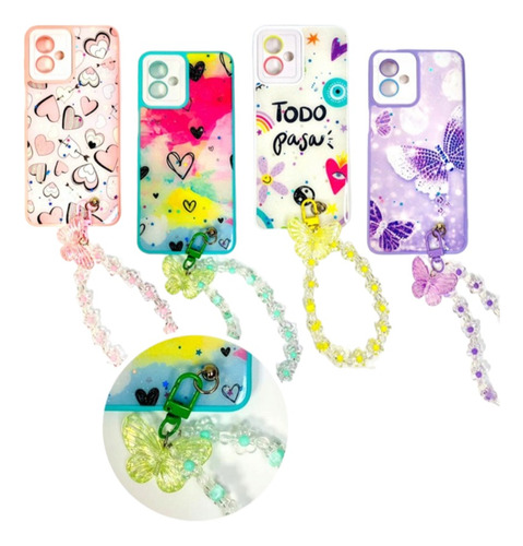 Funda Diseño Con Pulseras Para Sam A05 A05s A15 S24plus 