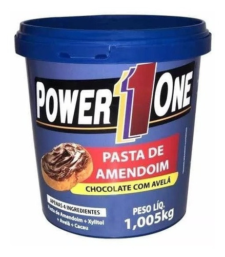 Pasta De Amendoim Chocolate Com Avelã (1,005kg) - Power One 