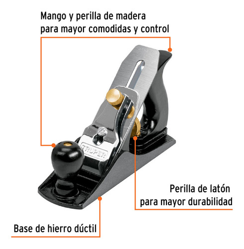 Combo Cepillo Carpintero Cuchilla De Vuelta Juego Formones