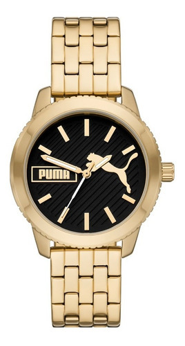 Reloj Mujer Puma Ultrafresh De Acero Color de la correa Dorado