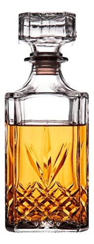Decantador De Whisky Royalty Art Con Tapón De Botella Extraí