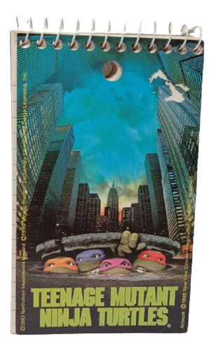 Libreta De Notas Tmnt 1990 Tortugas Ninja 80s 90s Memo Book