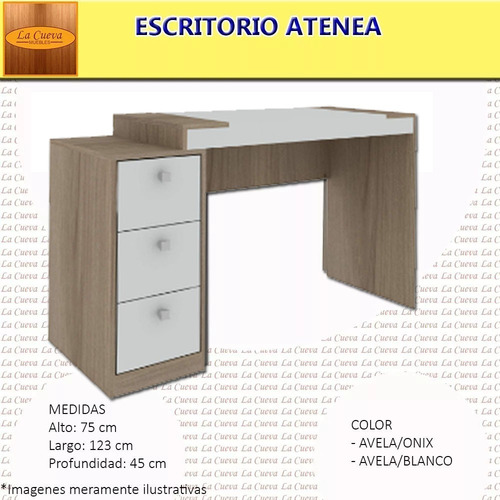 Imagen 3 de 6 de Combo Escritorio A- Biblioteca R- Mesa - Mueble - Lcm