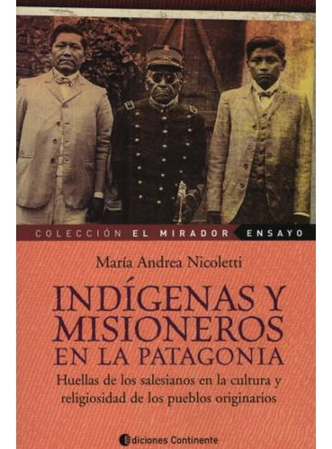 Indigenas Y Misioneros En La Patagonia, De Nicoletti , Maria Andrea., Vol. S/d. Editorial Continente, Tapa Blanda En Español, 2008