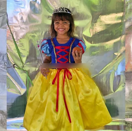 Fantasia branca best sale de neve criança