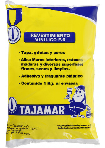 Pasta Muro 1kg Interior F-6 Tajamar