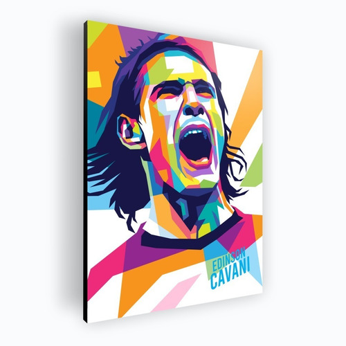 Cuadro Moderno Mural Edinson Cavani 42x60 Mdf