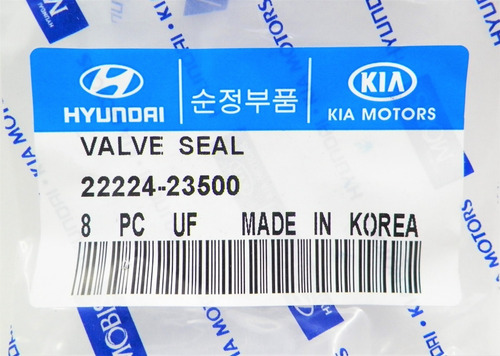 Imagen 3 de 3 de Gomas Valvula Hyundai Getz Tucson Accent Santa Fe Elantra