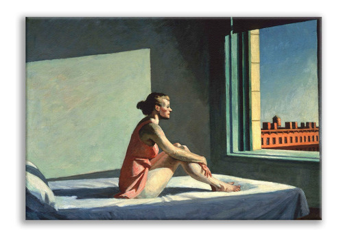 Cuadro Sol De La Mañana Edward Hopper Canvas  75 Cm